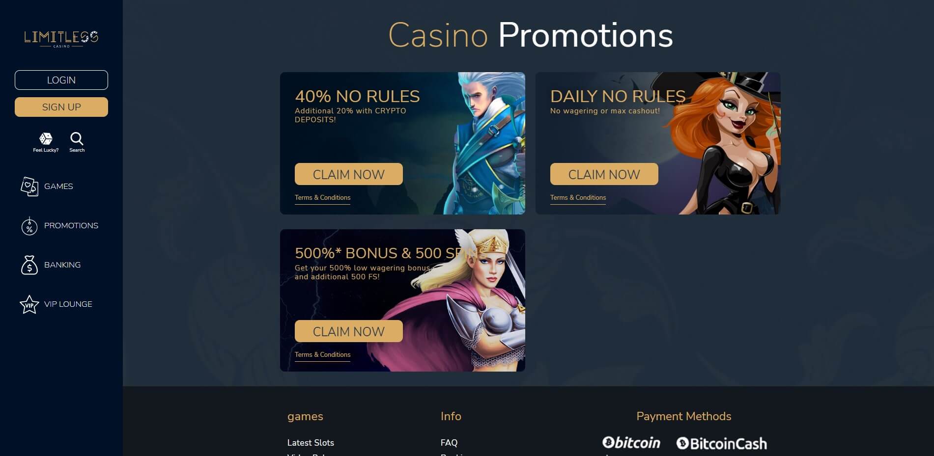 Limitless Casino Games Review